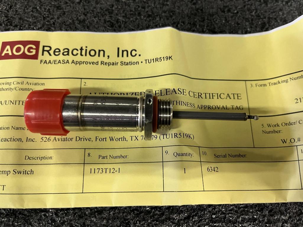 B737/727/A300 TEMP SWITCH (1) 1173T12-1 (TESTED), PRESSURE SWITCH (1) 90G231 (TESTED), & (1)