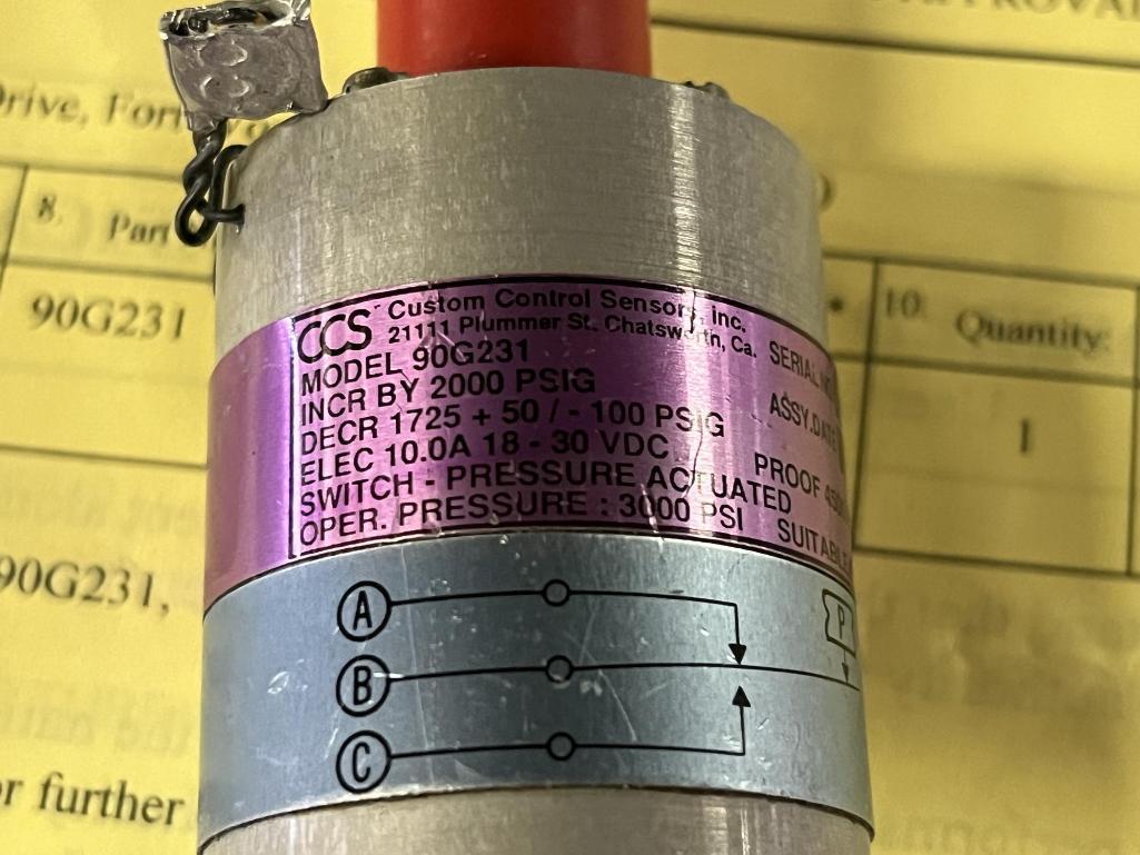 B737/727/A300 TEMP SWITCH (1) 1173T12-1 (TESTED), PRESSURE SWITCH (1) 90G231 (TESTED), & (1)