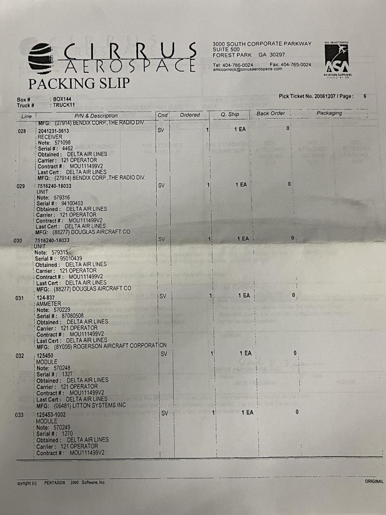 HONEYWELL RF-600 RADIO FREQUENCY UNITS 7516240-18033 (INSPECTED)