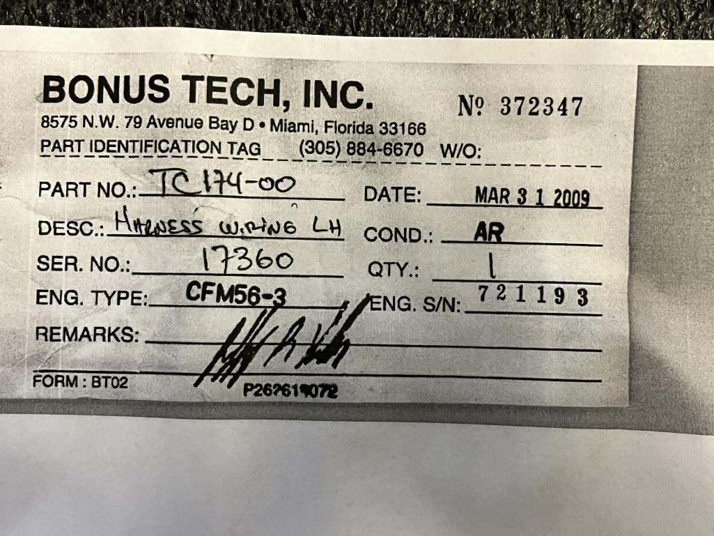 CFM56 ELECTRICAL LEADS TC174-01ACS (NEW)