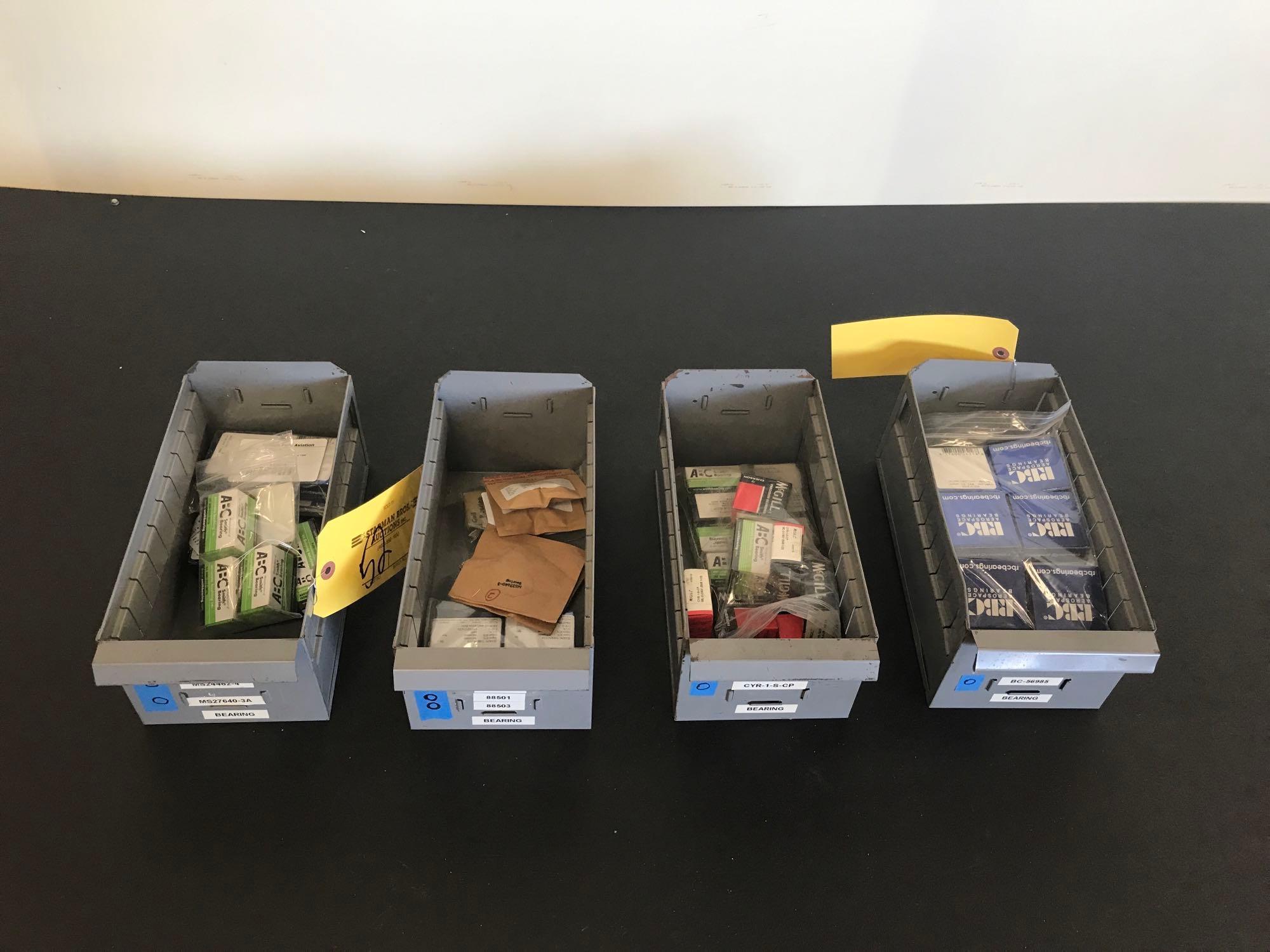 NEW CONTROL SURFACE BEARINGS MS24461-3 & -5, MS27640-3A, 3NCC1010P, 88501, CYR-1-S-CP & BC56985