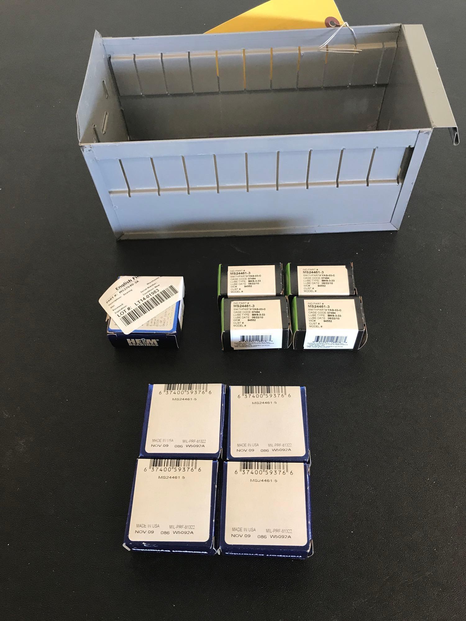 NEW CONTROL SURFACE BEARINGS MS24461-3 & -5, MS27640-3A, 3NCC1010P, 88501, CYR-1-S-CP & BC56985