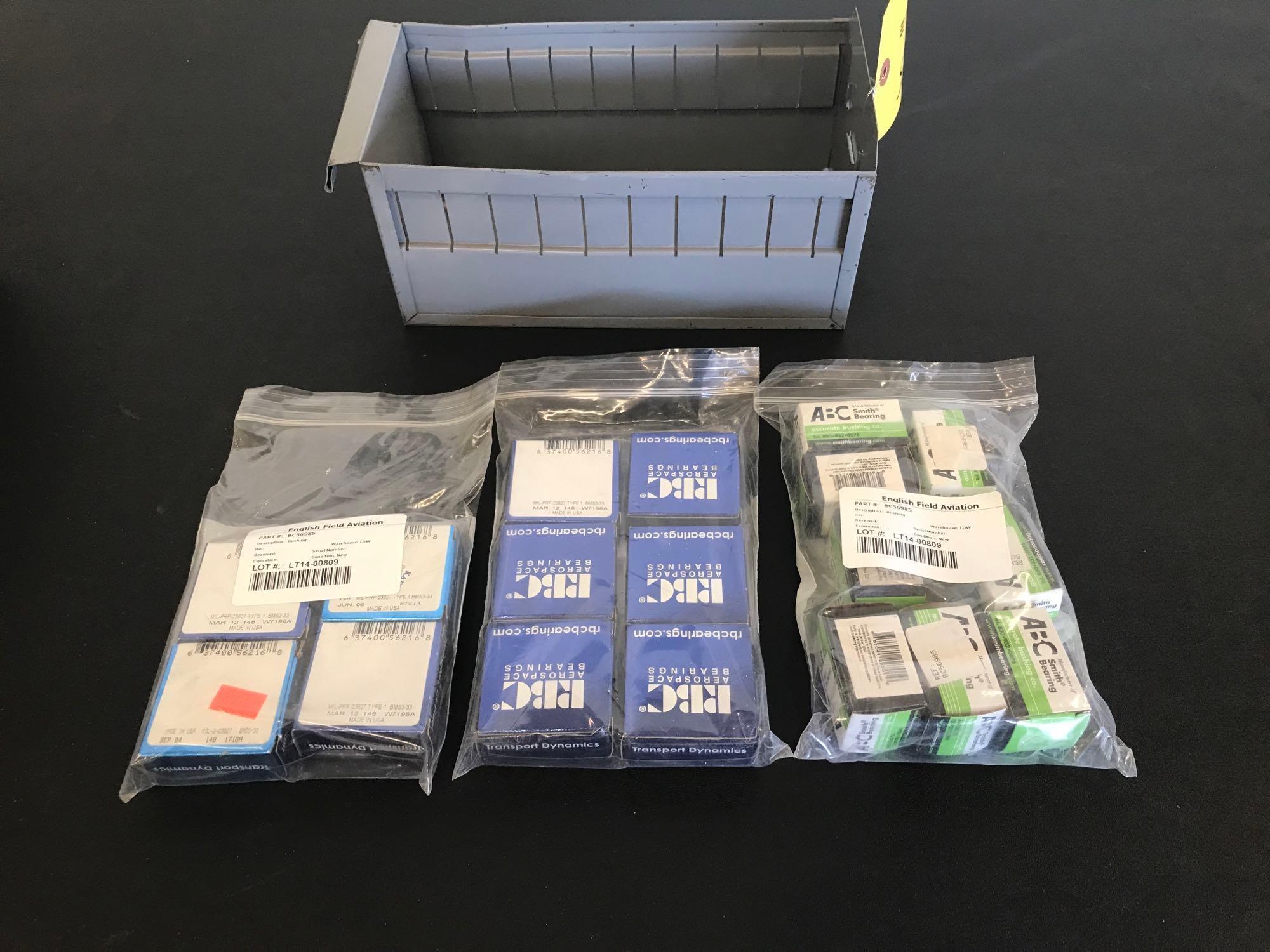 NEW CONTROL SURFACE BEARINGS MS24461-3 & -5, MS27640-3A, 3NCC1010P, 88501, CYR-1-S-CP & BC56985