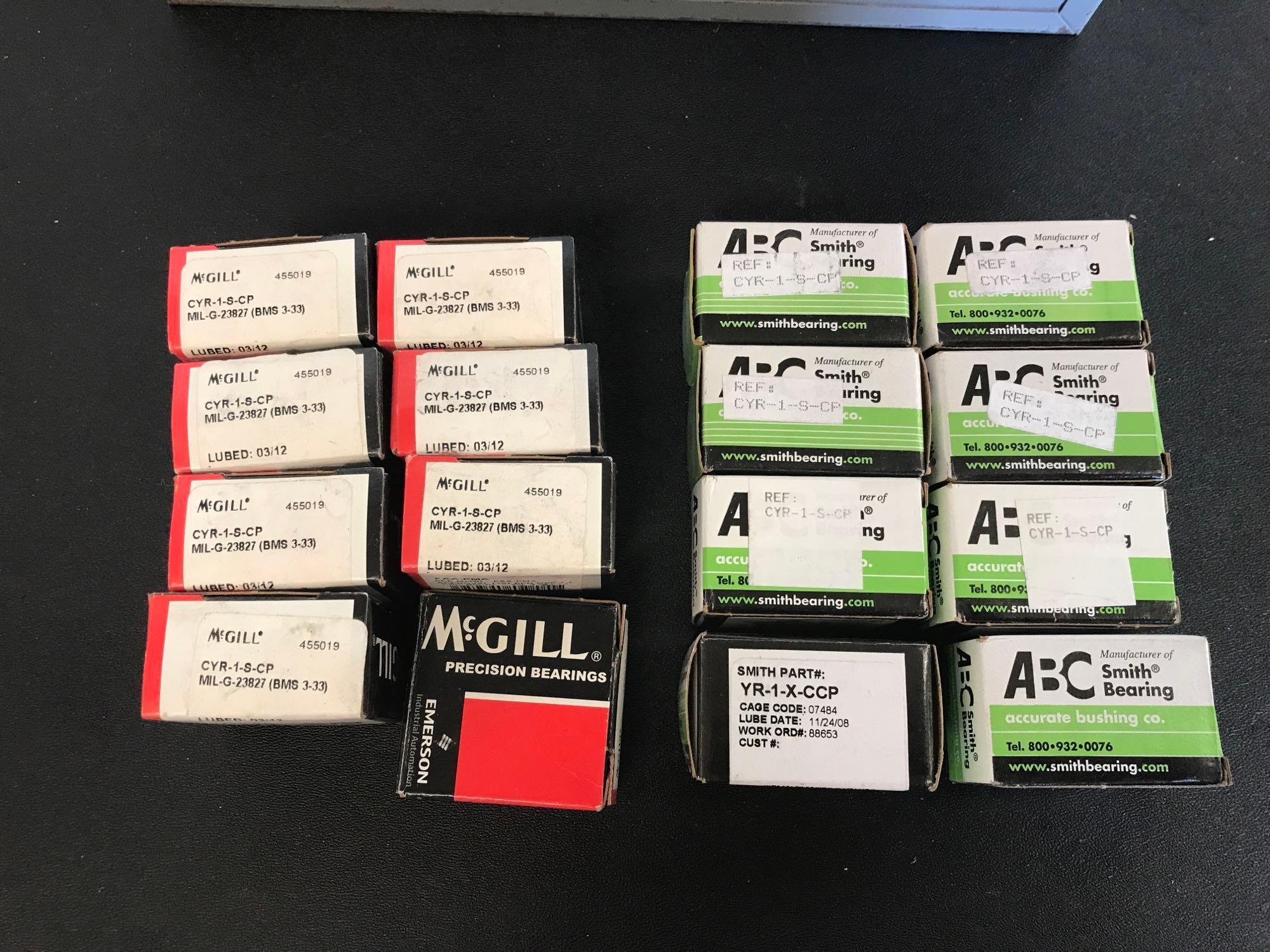 NEW CONTROL SURFACE BEARINGS MS24461-3 & -5, MS27640-3A, 3NCC1010P, 88501, CYR-1-S-CP & BC56985
