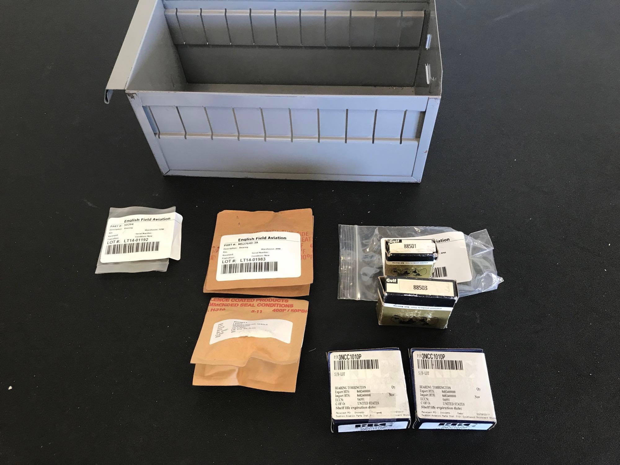 NEW CONTROL SURFACE BEARINGS MS24461-3 & -5, MS27640-3A, 3NCC1010P, 88501, CYR-1-S-CP & BC56985