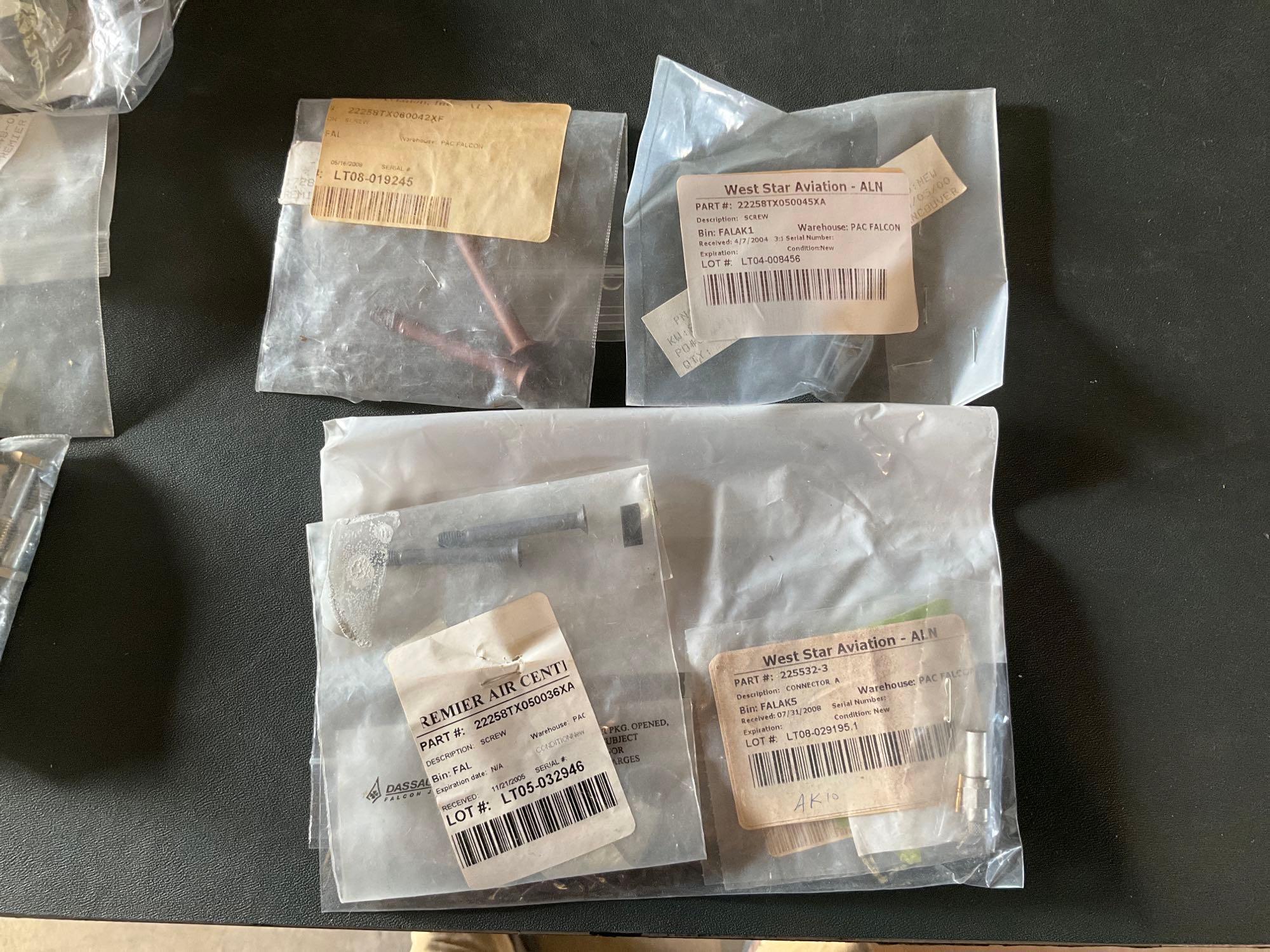 BOXES OF NEW FALCON & GULFSTREAM SPECIALTY HARDWARE & EXPENDABLES