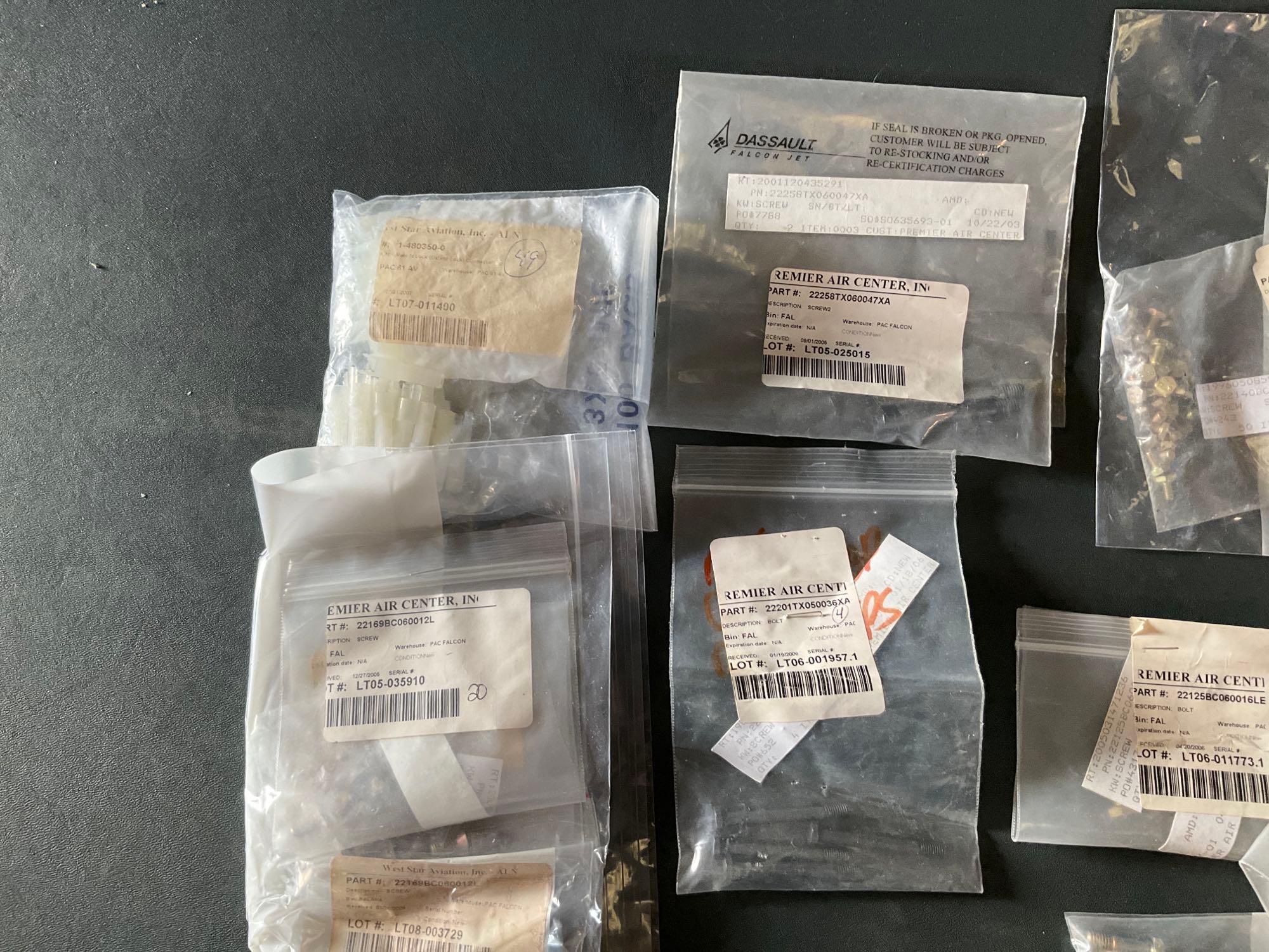 BOXES OF NEW FALCON & GULFSTREAM SPECIALTY HARDWARE & EXPENDABLES