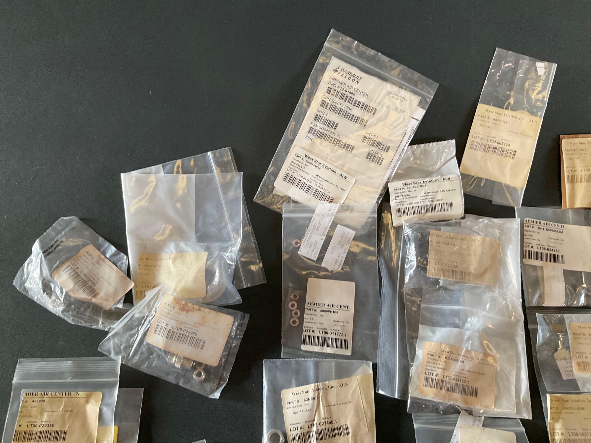 BOXES OF NEW FALCON & GULFSTREAM SPECIALTY HARDWARE & EXPENDABLES