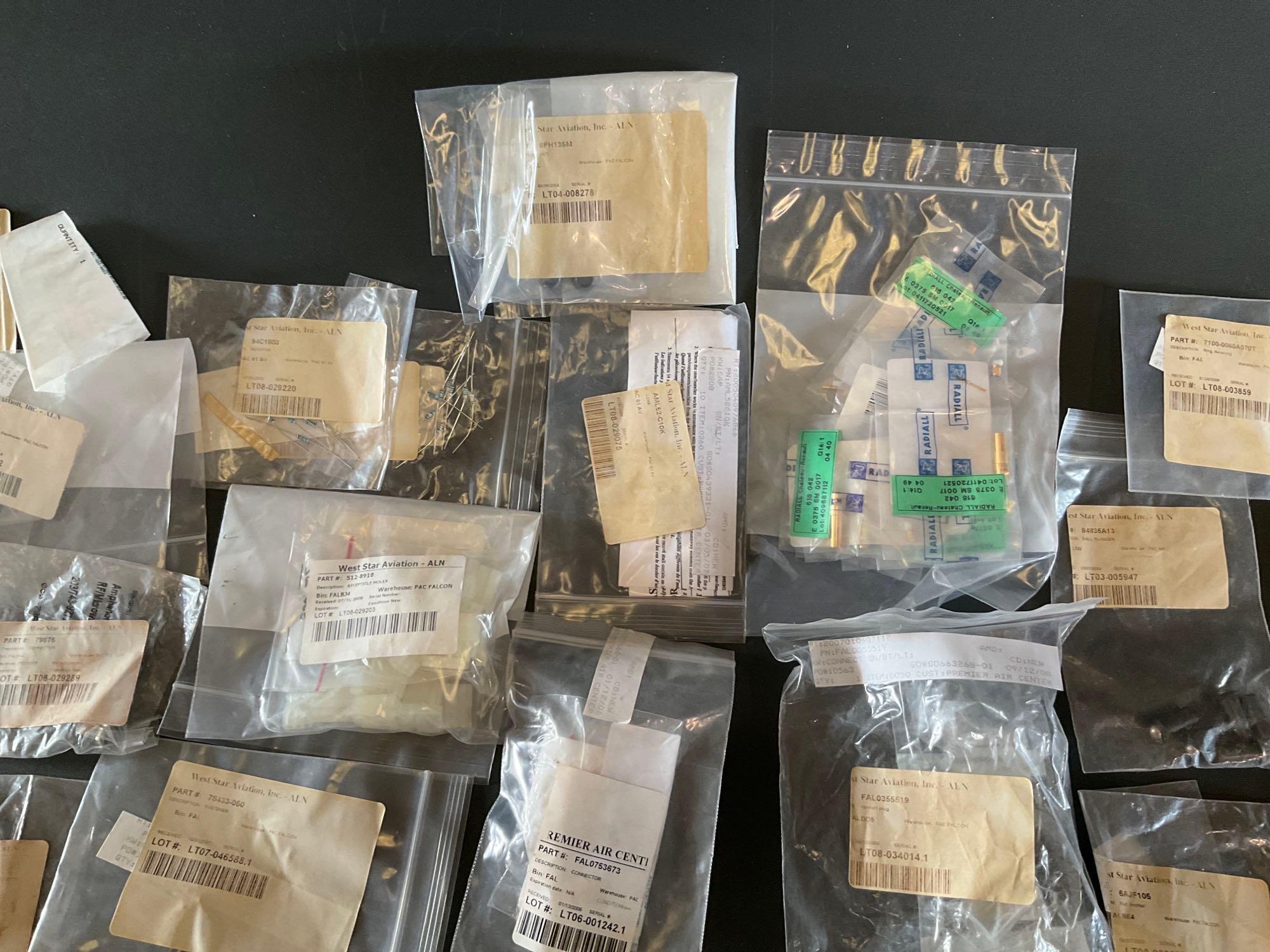 BOXES OF NEW FALCON & GULFSTREAM SPECIALTY HARDWARE & EXPENDABLES