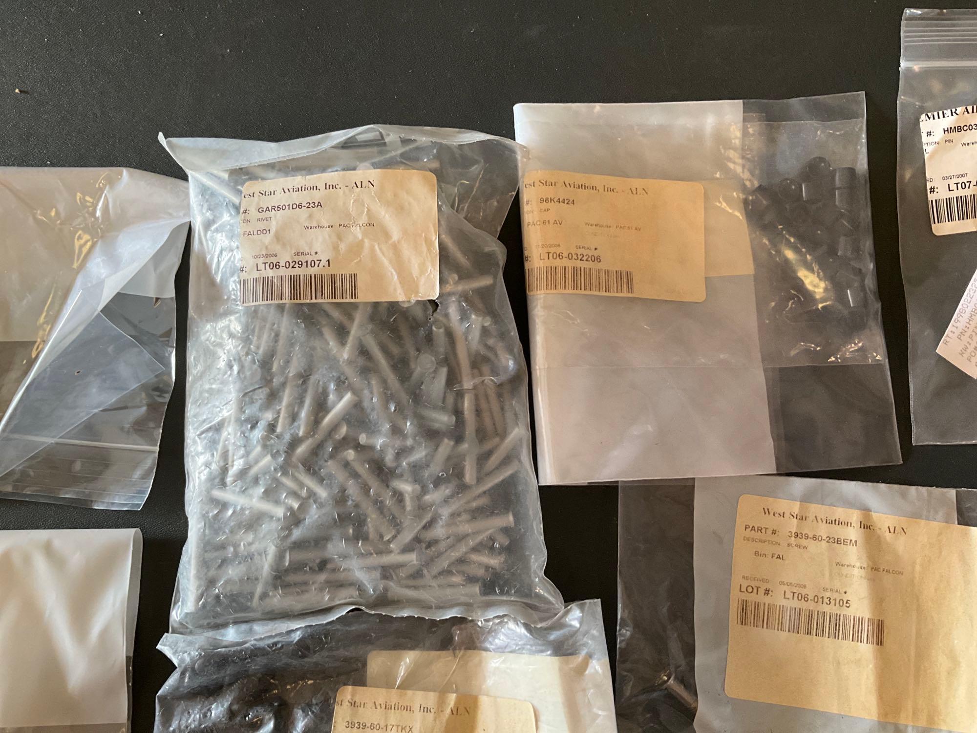 BOXES OF NEW FALCON & GULFSTREAM SPECIALTY HARDWARE & EXPENDABLES