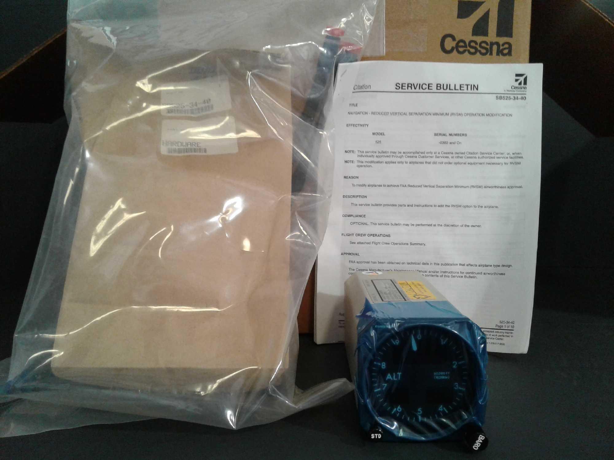 HONEYWELL AM-250 ALTIMETER WITH CITATION SB525-34-40 RVSM KIT, 70251N01D02, S/N 03020958BC