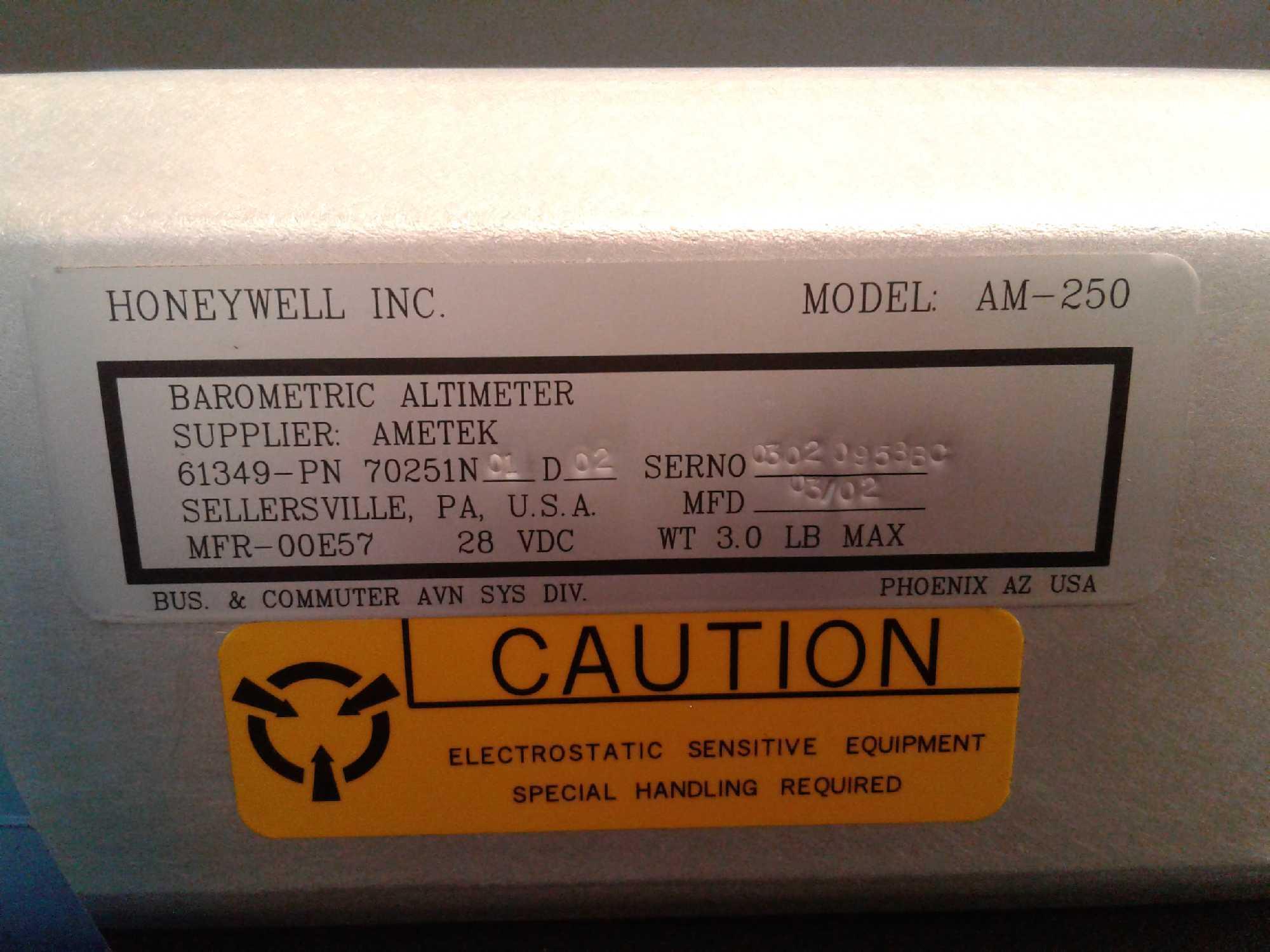 HONEYWELL AM-250 ALTIMETER WITH CITATION SB525-34-40 RVSM KIT, 70251N01D02, S/N 03020958BC