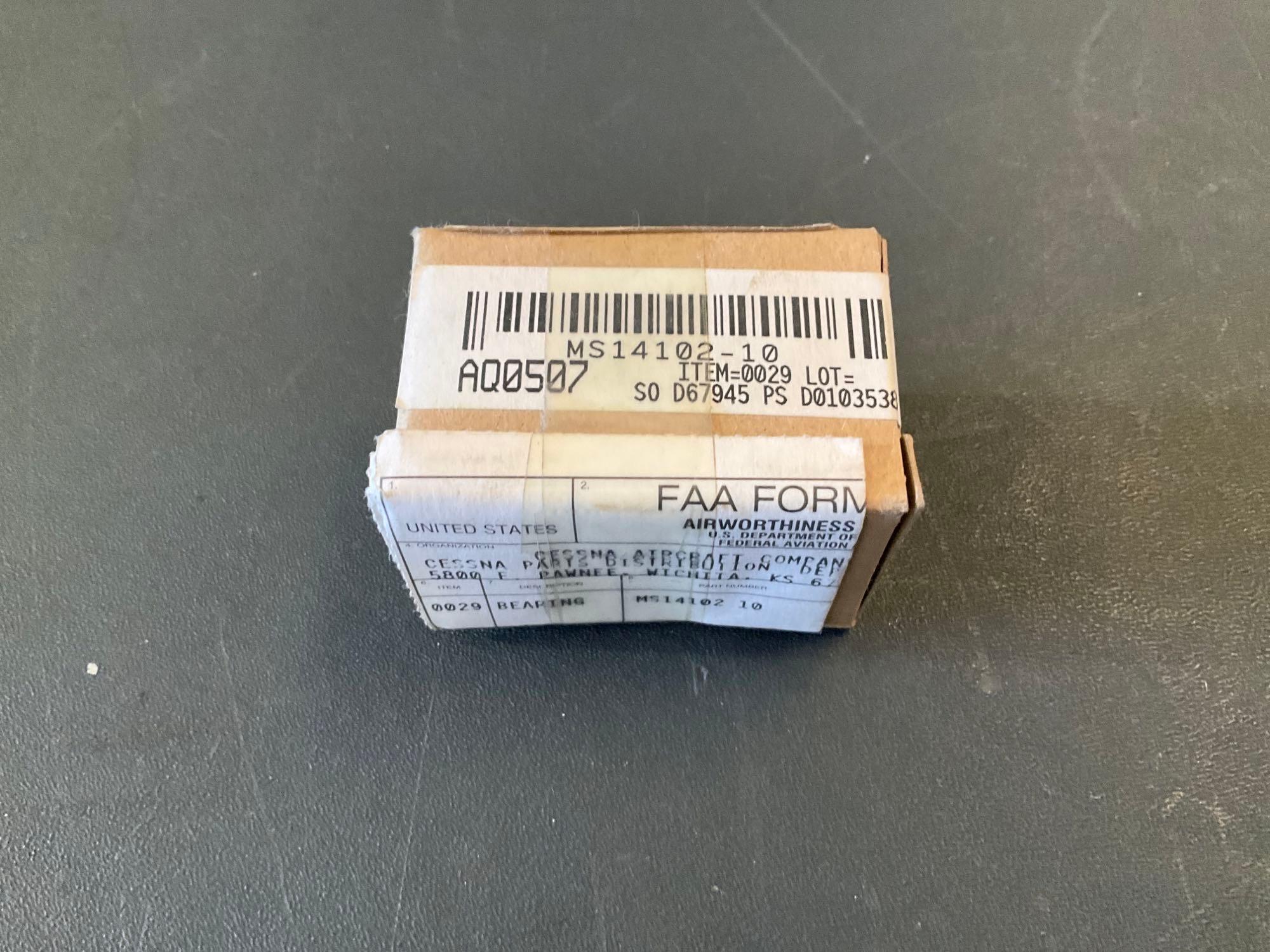 NEW BEARINGS MOST WITH CESSNA CERTS KRJUDSB032, MS27640-6, NTA411, MS14102-10, MS20218-2, B34, B96,