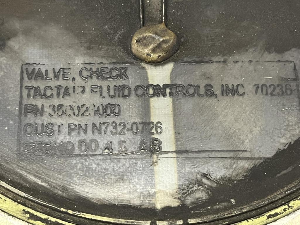 CHECK VALVES (1) 0059-0008-3, (1) 3202896-1, (1) 350023000-03, (1) 3202232-1