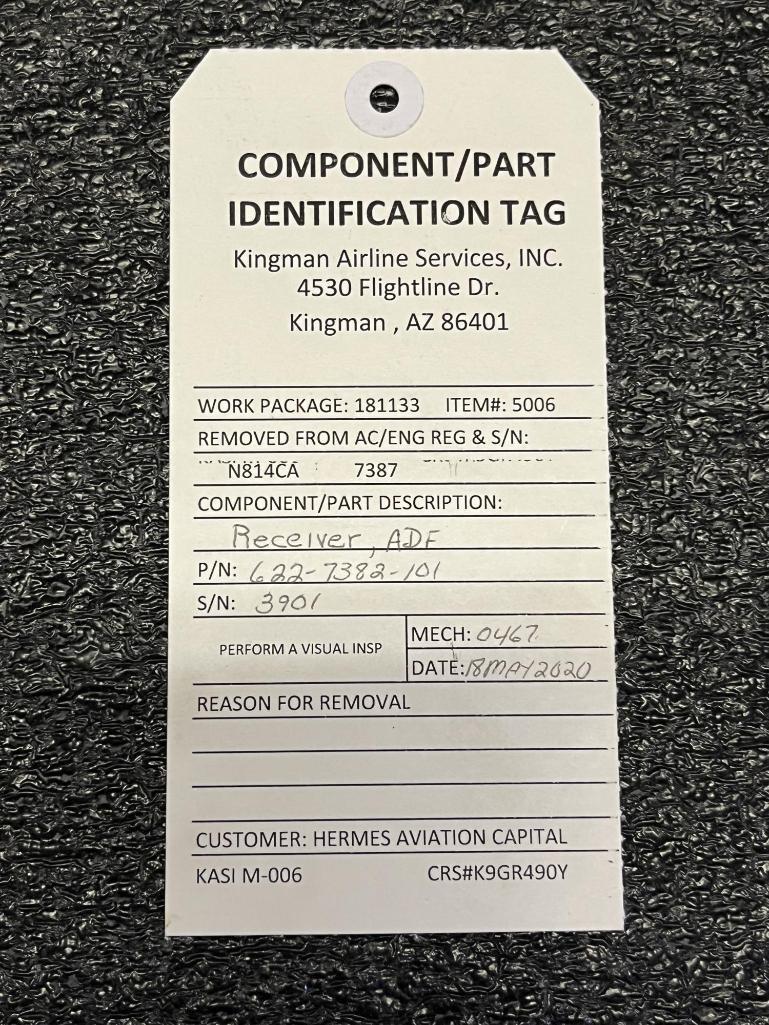 COLLINS ADF-462 ADF RECEIVERS 622-7382-101