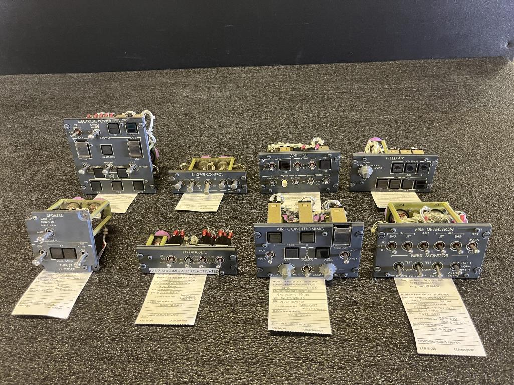 CONTROL PANELS (1) 601R51463-13, (1) 601R51162-27, (1) 601R51086-23, (1) 601R51201-1, (1)