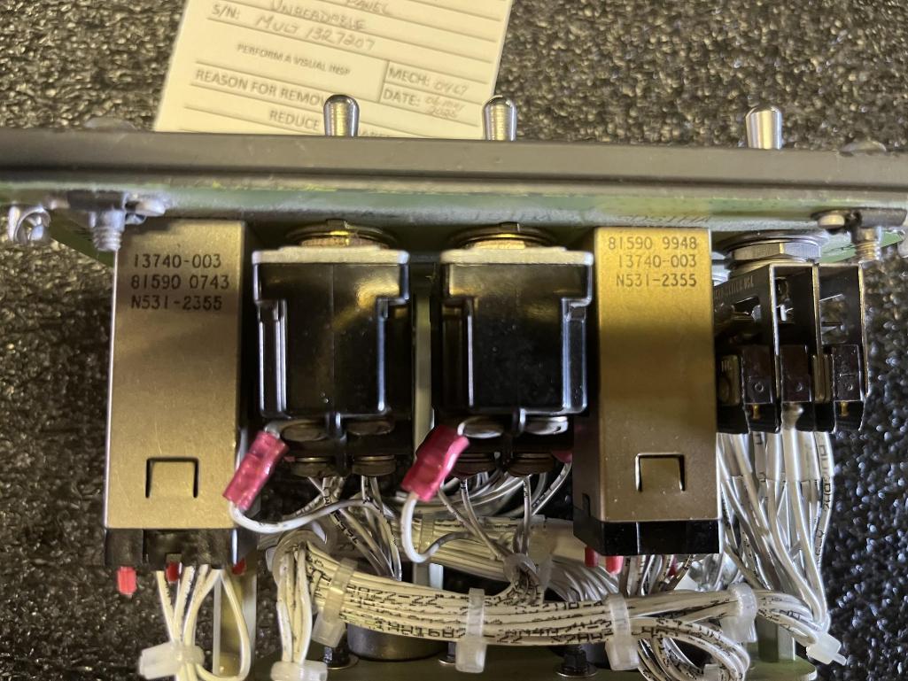 CONTROL PANELS (1) 601R51463-13, (1) 601R51162-27, (1) 601R51086-23, (1) 601R51201-1, (1)