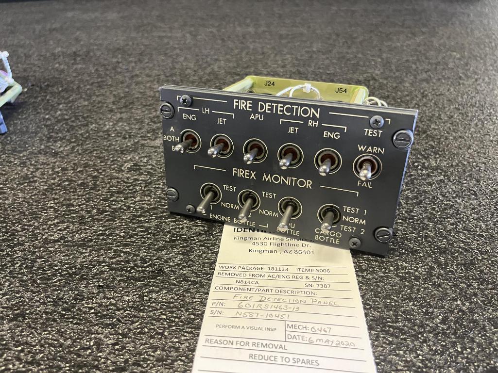CONTROL PANELS (1) 601R51463-13, (1) 601R51162-27, (1) 601R51086-23, (1) 601R51201-1, (1)