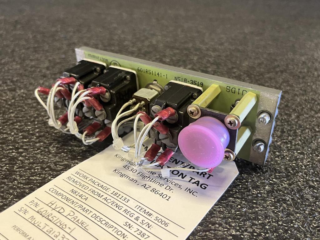 CONTROL PANELS (1) 601R51463-13, (1) 601R51162-27, (1) 601R51086-23, (1) 601R51201-1, (1)