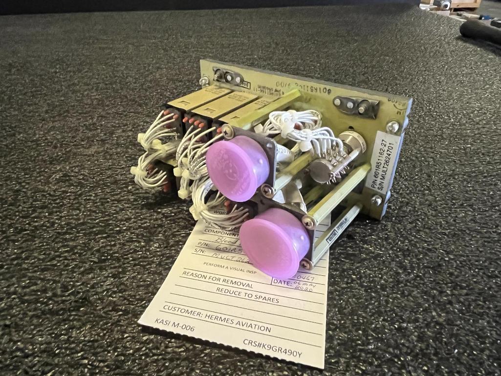 CONTROL PANELS (1) 601R51463-13, (1) 601R51162-27, (1) 601R51086-23, (1) 601R51201-1, (1)