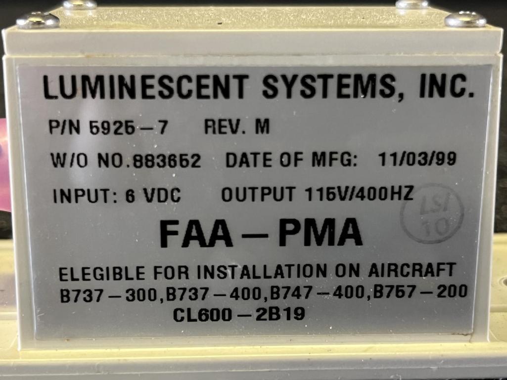 LUMINESCENT SYSTEMS INVERTERS 5925-7