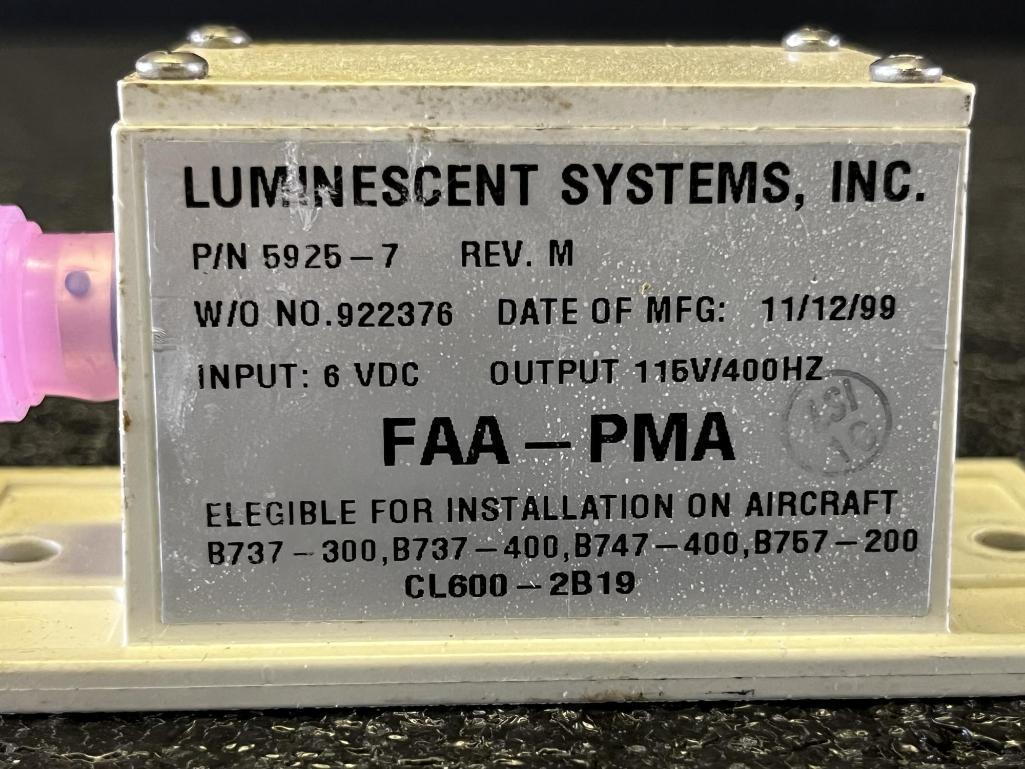 LUMINESCENT SYSTEMS INVERTERS 5925-7