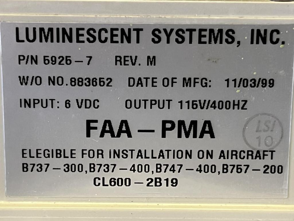 LUMINESCENT SYSTEMS INVERTERS 5925-7