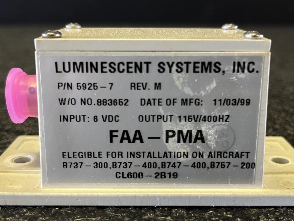 LUMINESCENT SYSTEMS INVERTERS 5925-7
