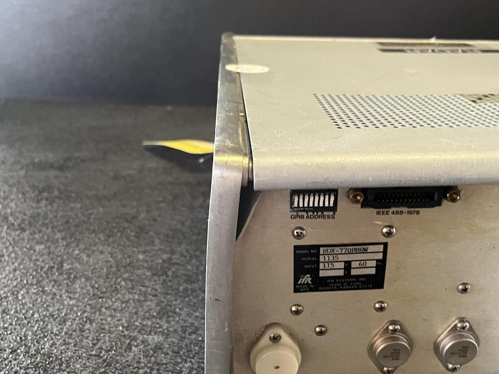 IFR RDX-7708 RADAR TEST SET (THIS UNIT WAS DROPPED AND DAMAGED)