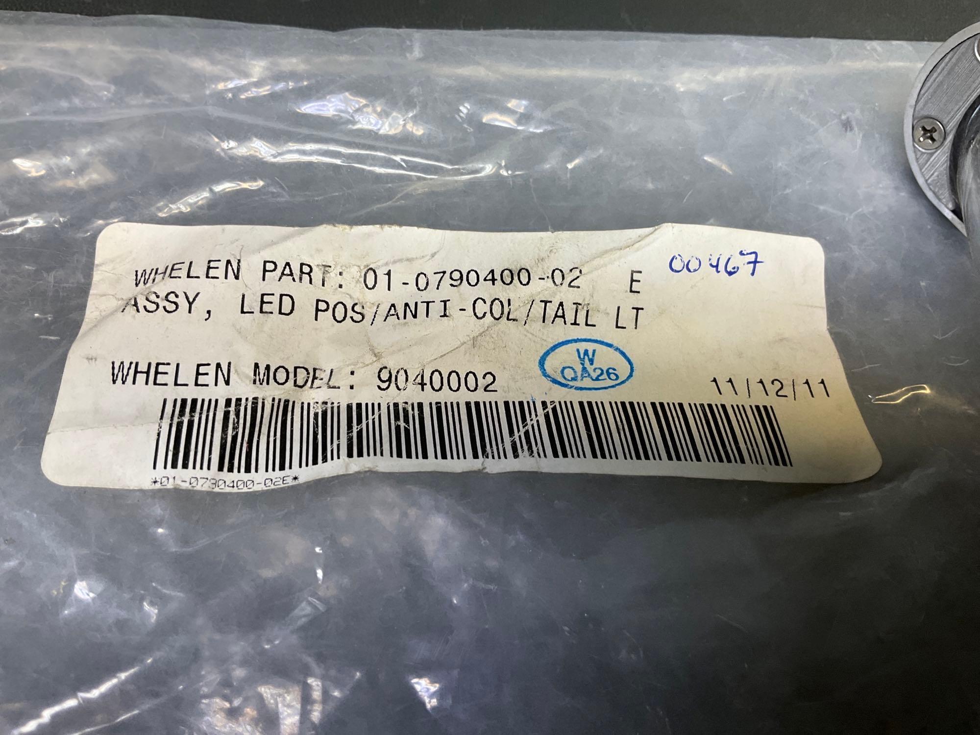 WHELEN LED POSITION LIGHT 01-0790400-02 (APPEARS NEW/REPAIRED BUT NO PAPERWORK)