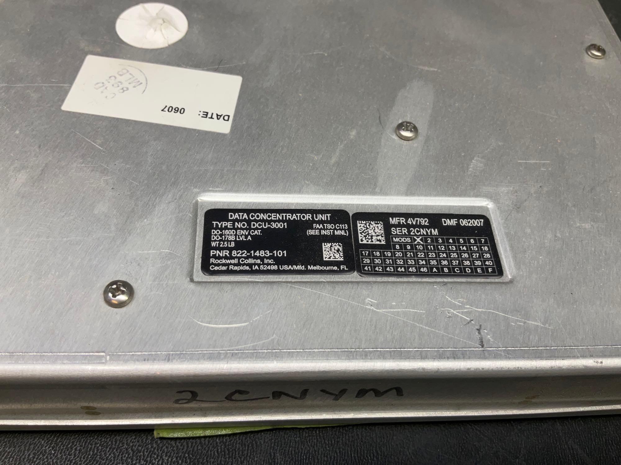 COLLINS DCU-3001 UNITS 822-1483-101 (WITH REMOVAL TAGS)