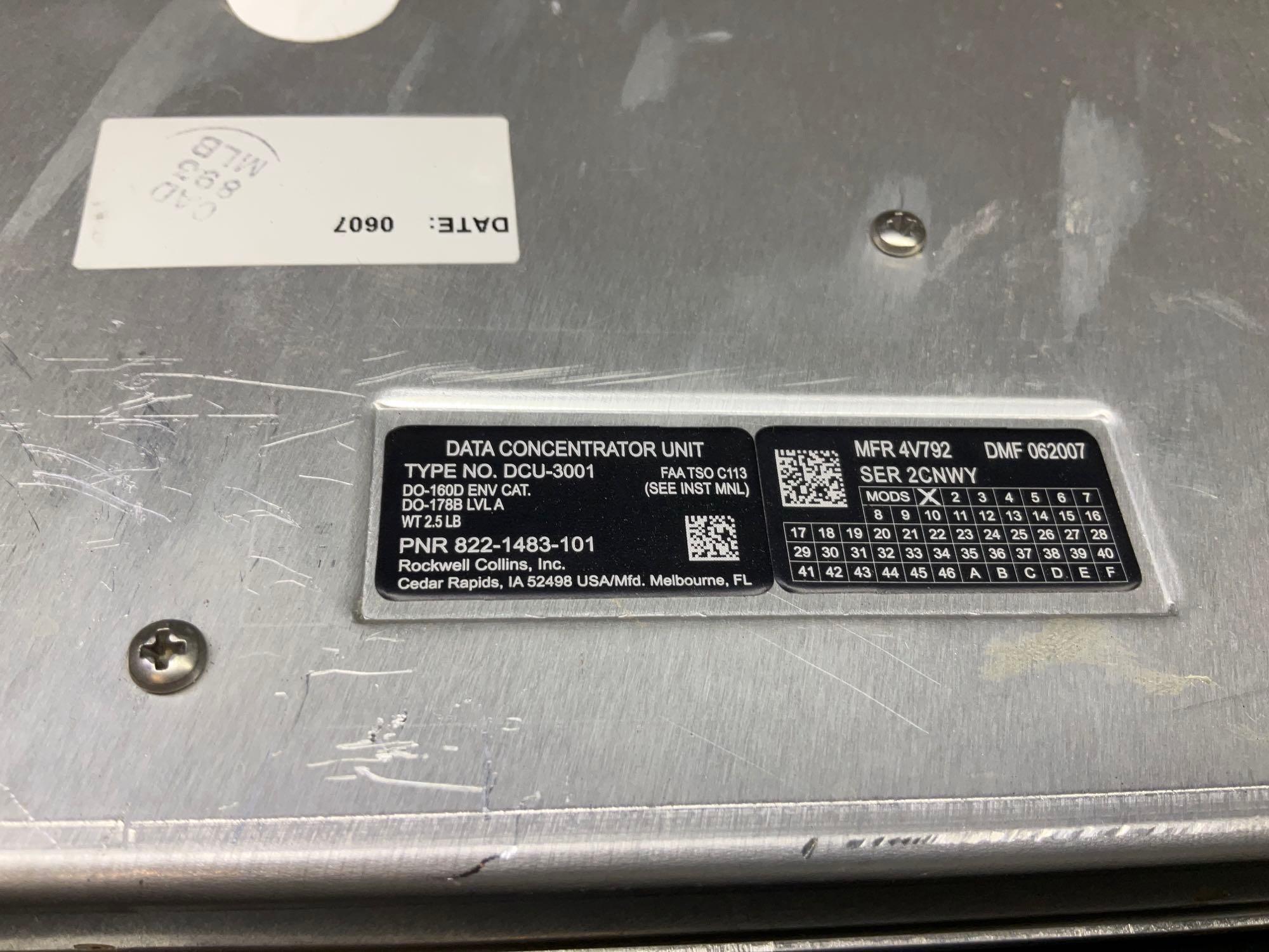 COLLINS DCU-3001 UNITS 822-1483-101 (WITH REMOVAL TAGS)