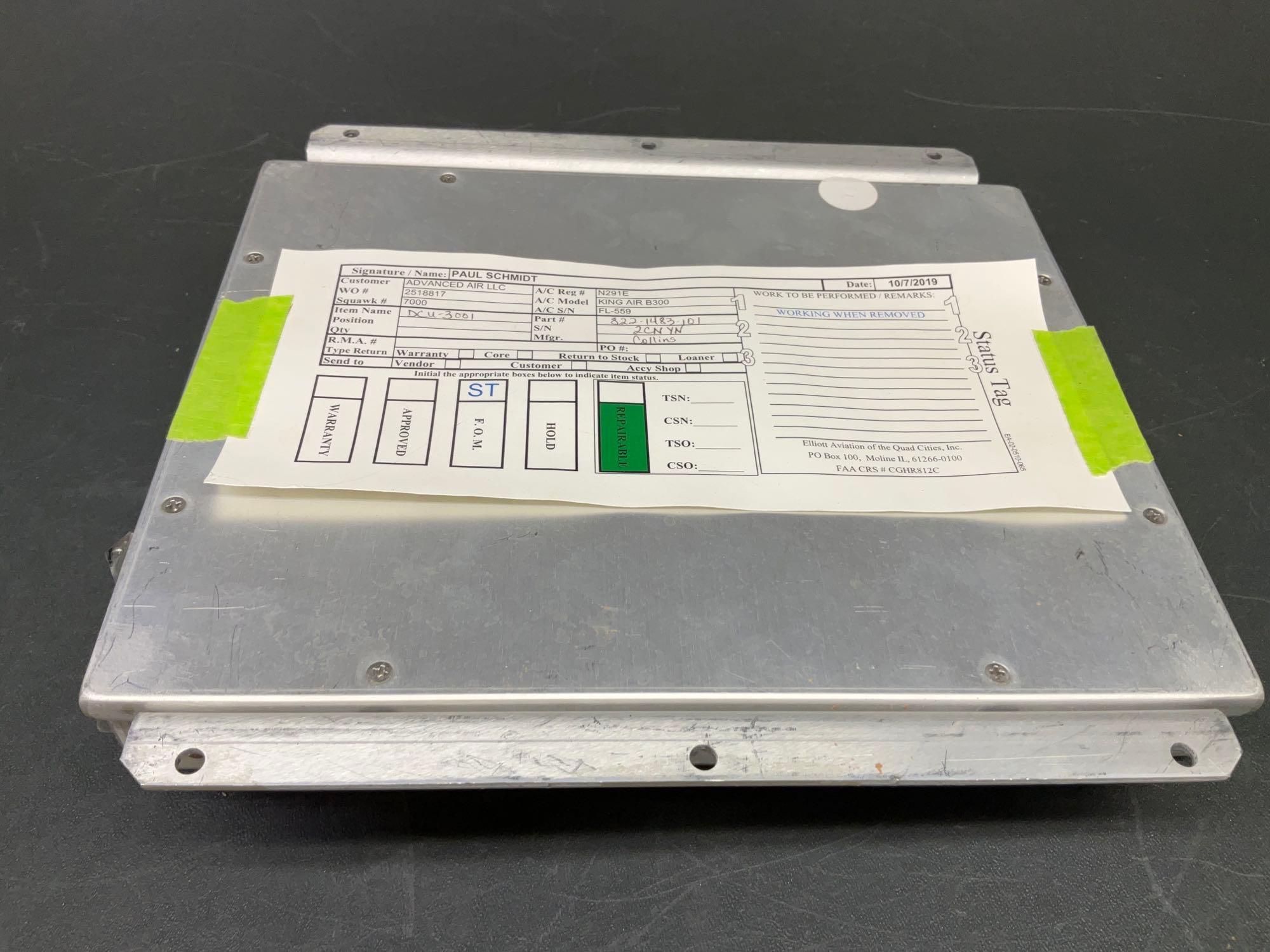 COLLINS DCU-3001 UNITS 822-1483-101 (WITH REMOVAL TAGS)