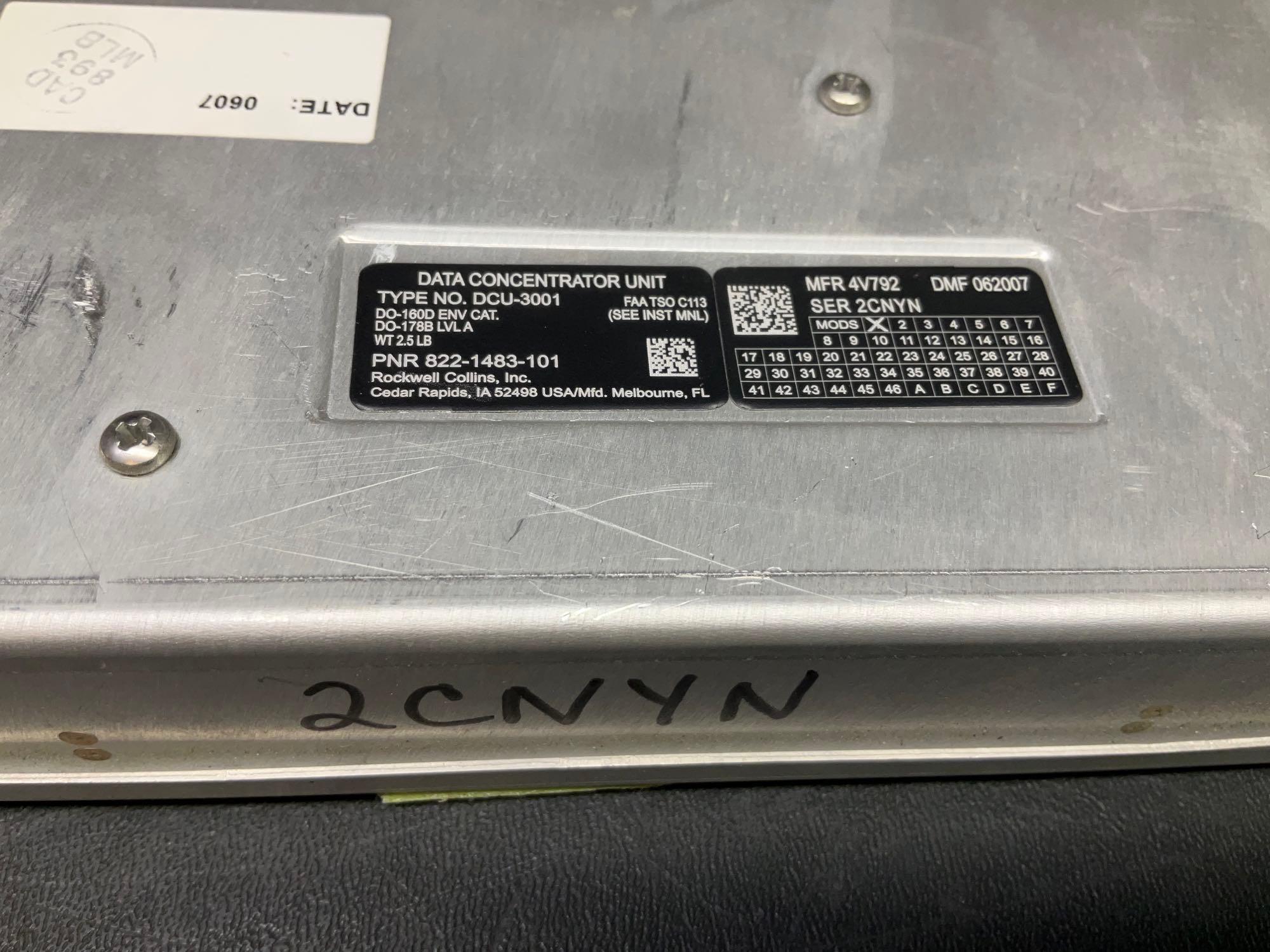 COLLINS DCU-3001 UNITS 822-1483-101 (WITH REMOVAL TAGS)