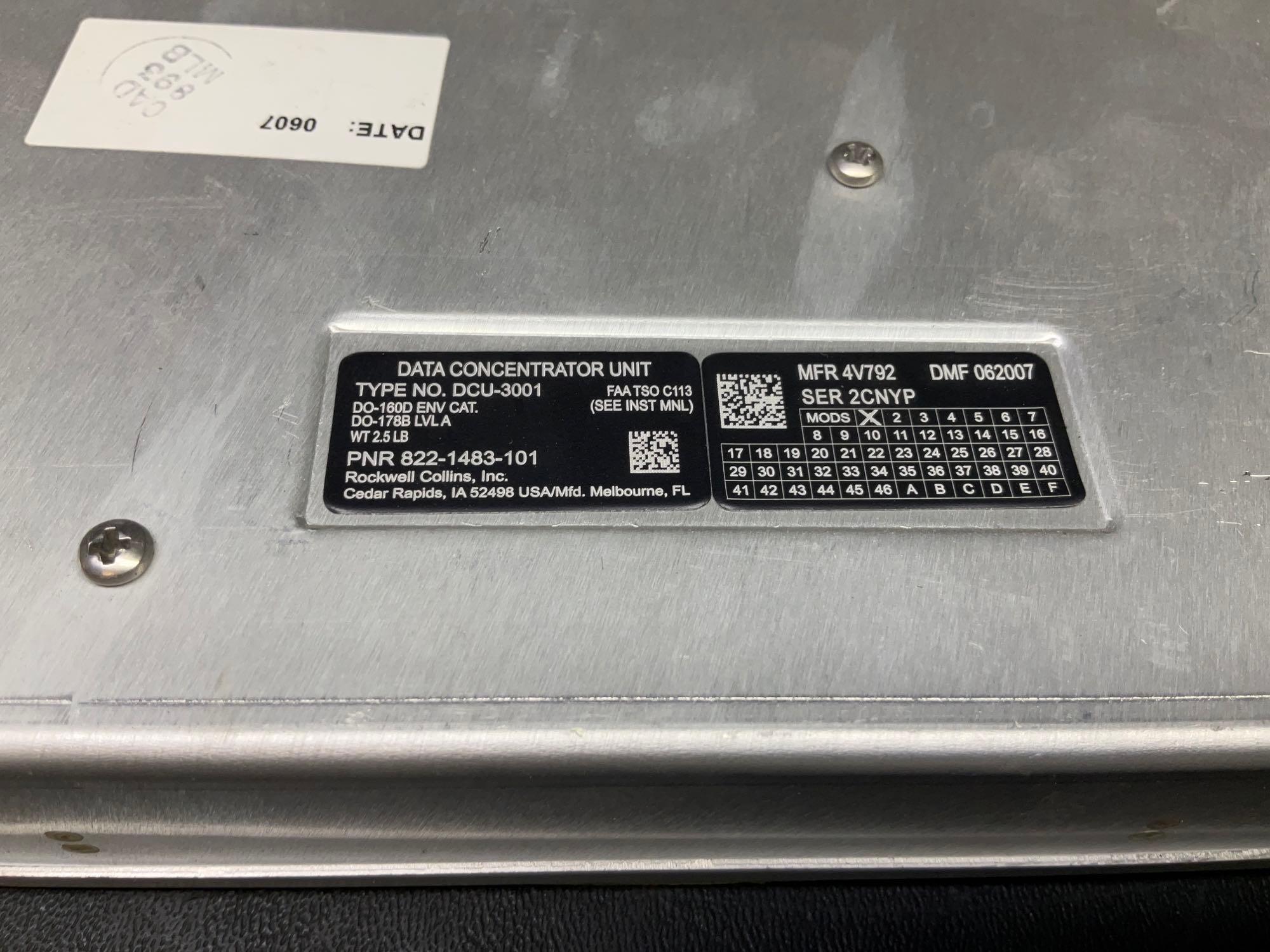 COLLINS DCU-3001 UNITS 822-1483-101 (WITH REMOVAL TAGS)
