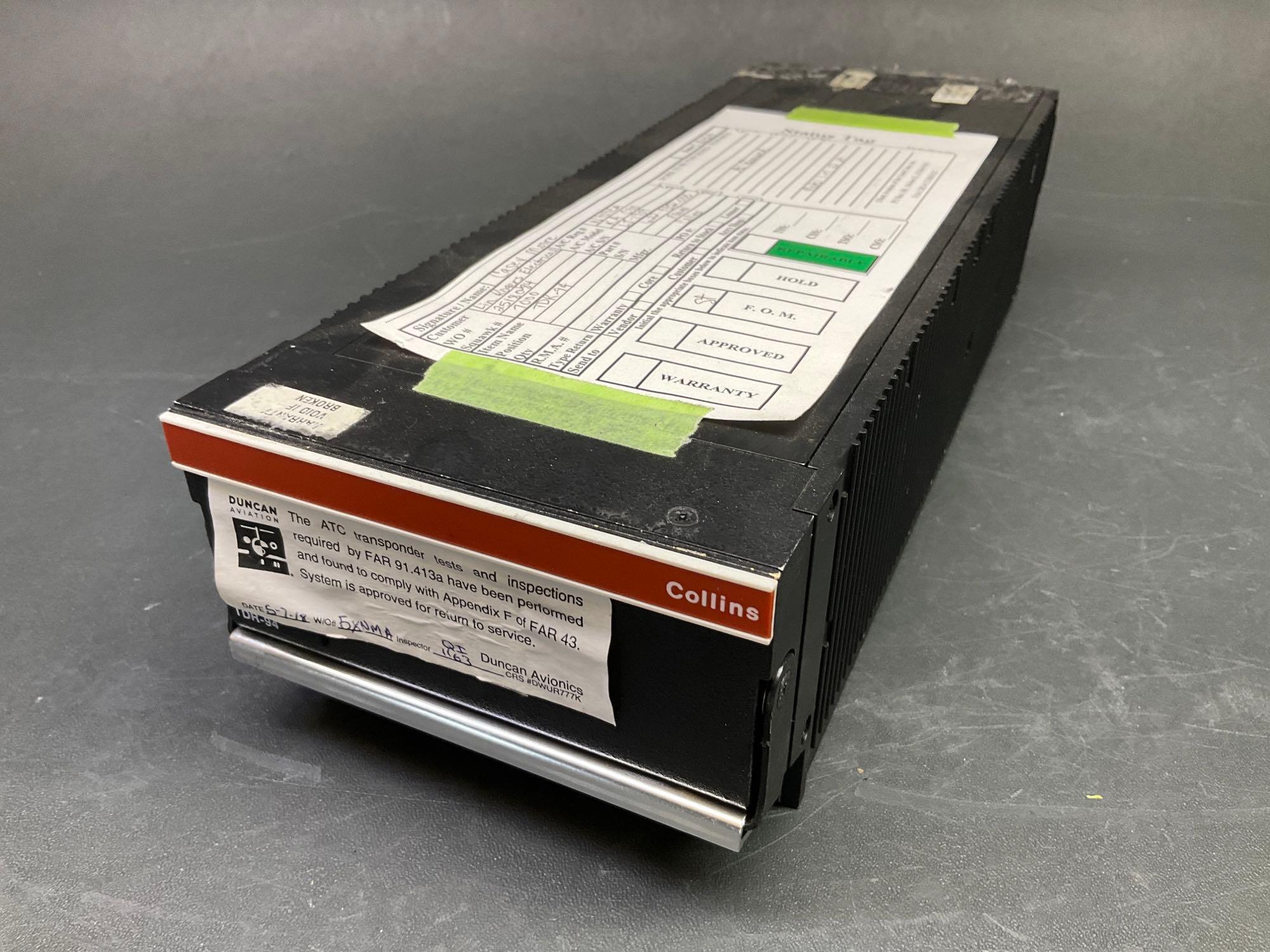 COLLINS TDR-94 TRANSPONDERS 622-9352-005 & -006 (ALL WITH REMOVAL TAGS)