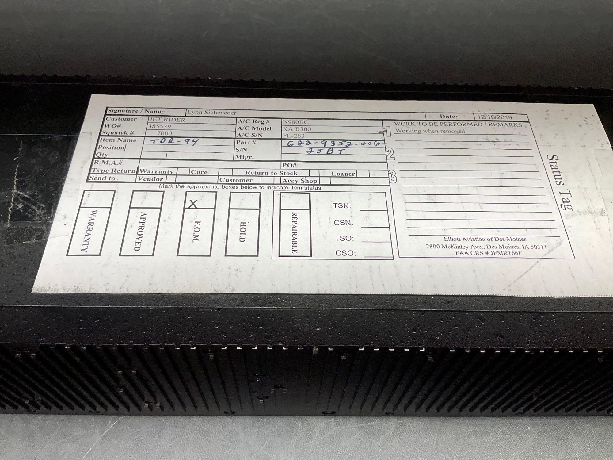 COLLINS TDR-94 TRANSPONDERS 622-9352-005 & -006 (ALL WITH REMOVAL TAGS)