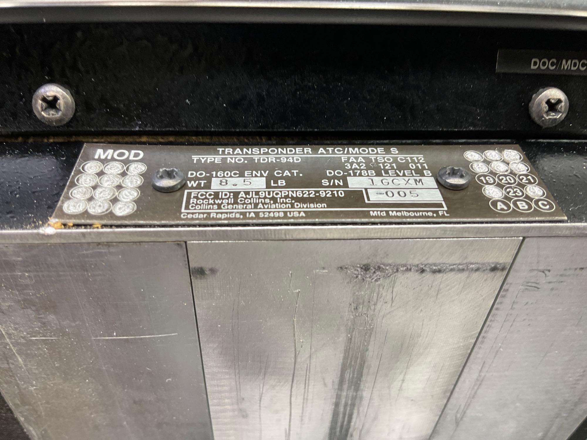(LOT) COLLINS TDR-94D TRANSPONDERS 622-9210-005