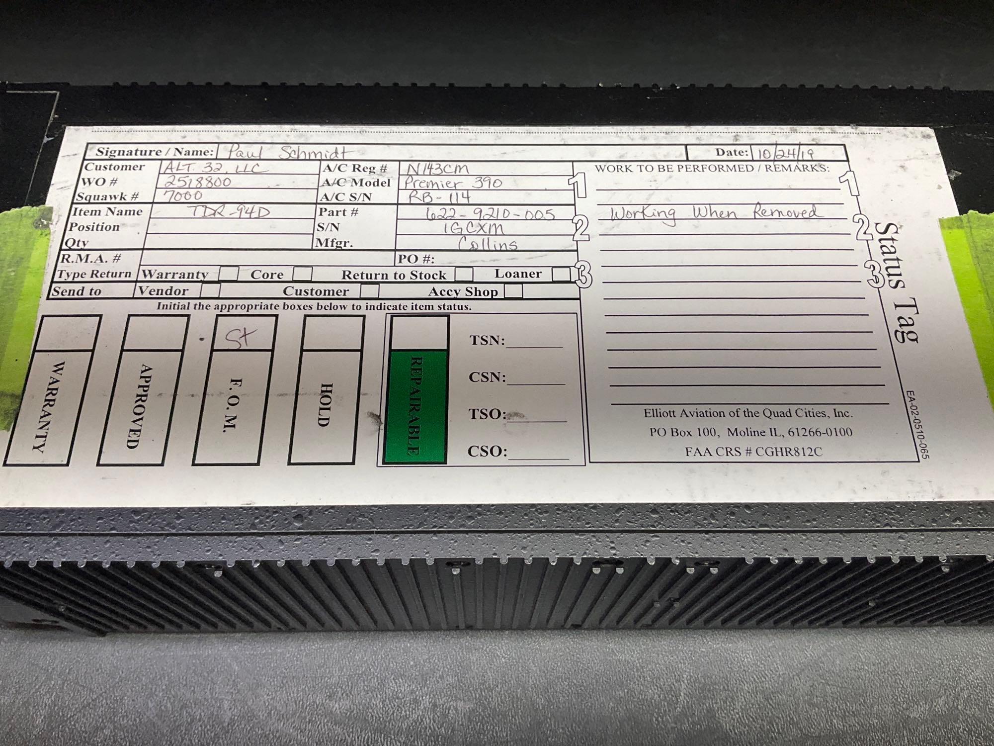 (LOT) COLLINS TDR-94D TRANSPONDERS 622-9210-005