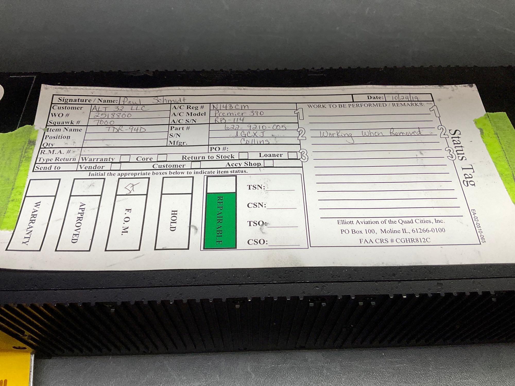 (LOT) COLLINS TDR-94D TRANSPONDERS 622-9210-005