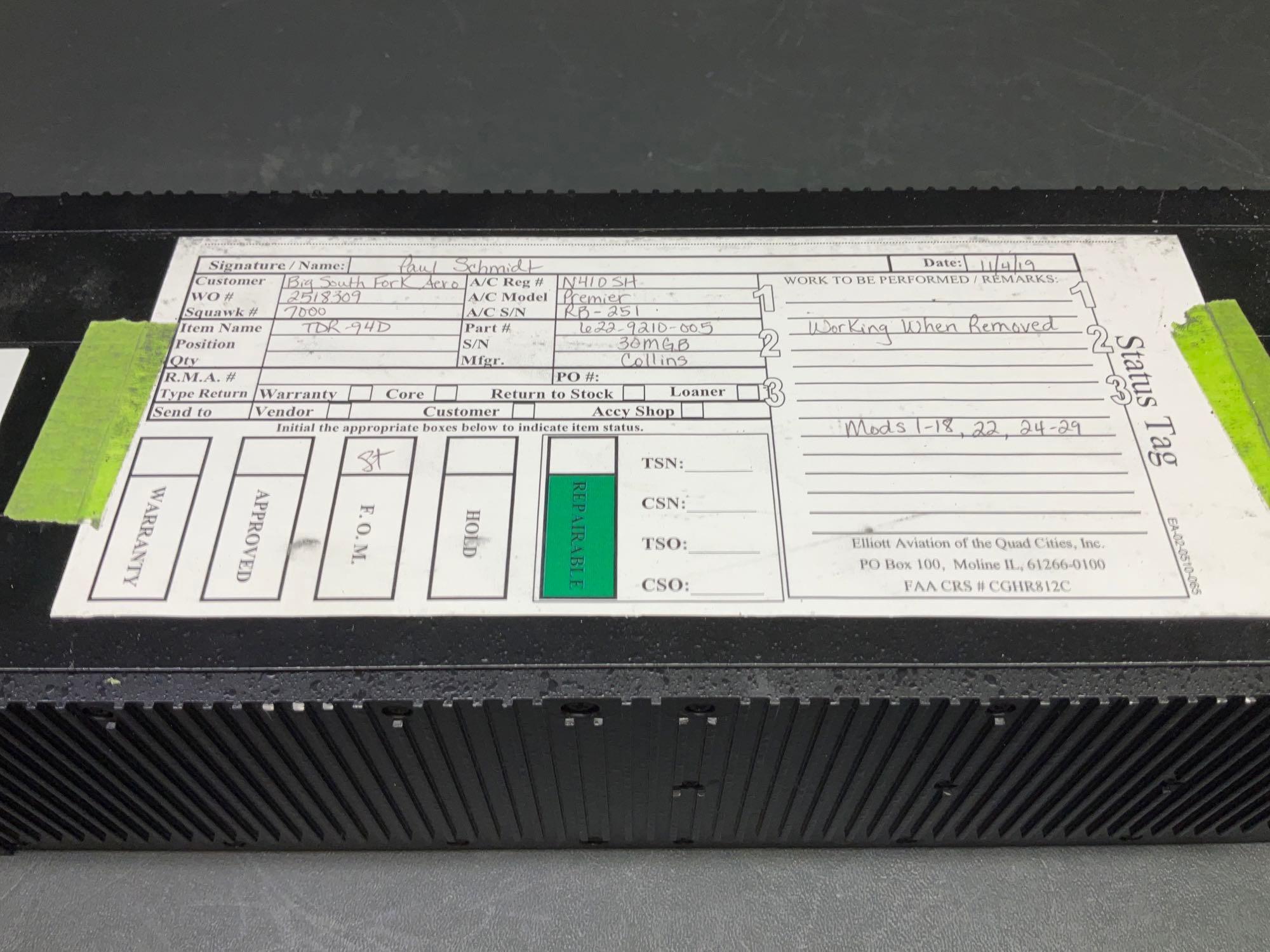 (LOT) COLLINS TDR-94D TRANSPONDERS 622-9210-005
