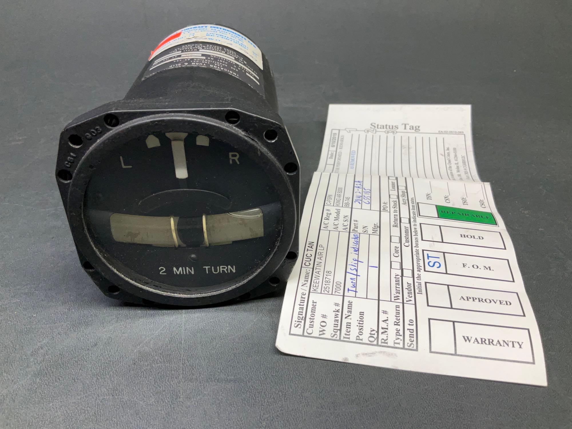 R.C. ALLEN AS-395 TURN & BANK INDICATOR 28W2-A2A (A/R)