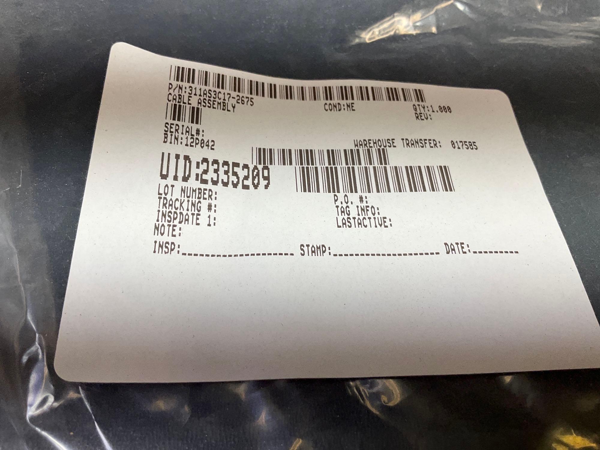 NEW CABLES 50-389012-29 & 311AS3C17-2675