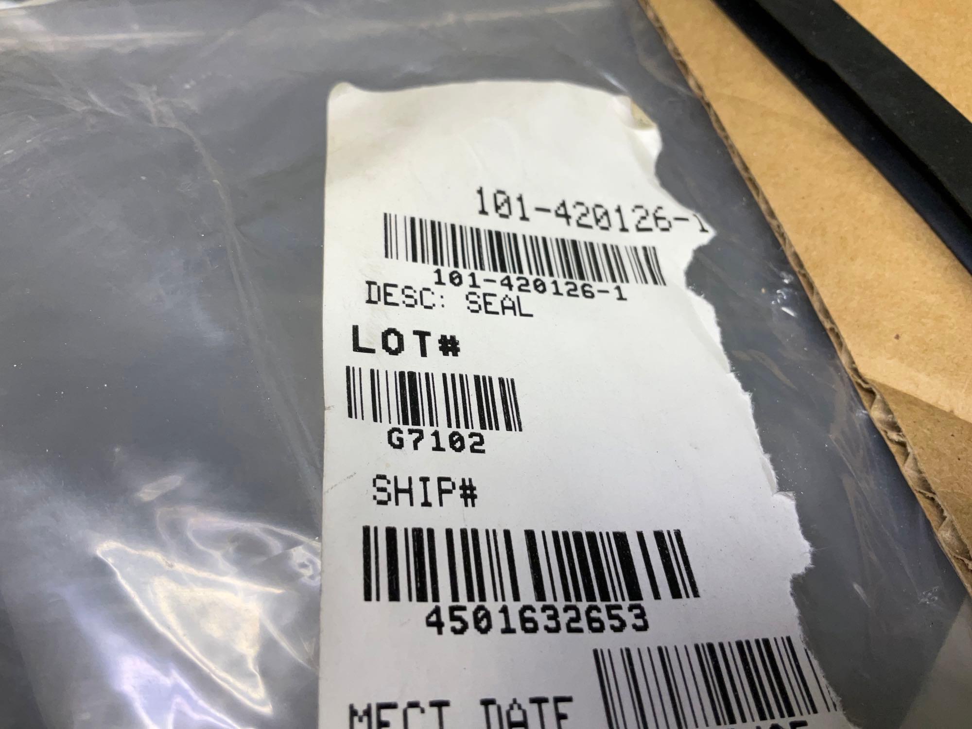 NEW KING AIR WING WINDOW SEAL 101-420126-1, COWL SEAL 101-910049-100, PLACARDS AND P-BARON BULKHEAD