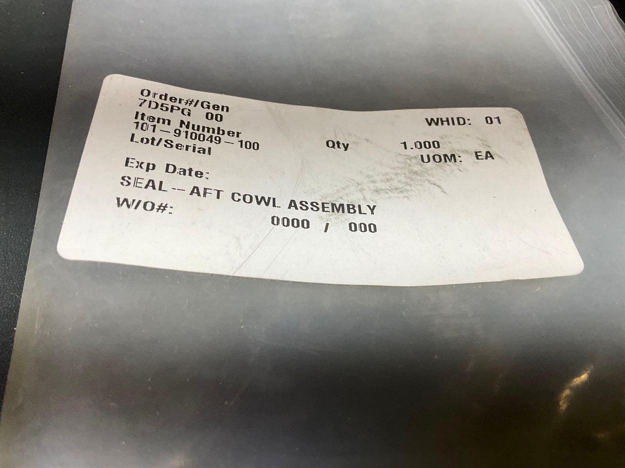 NEW KING AIR WING WINDOW SEAL 101-420126-1, COWL SEAL 101-910049-100, PLACARDS AND P-BARON BULKHEAD