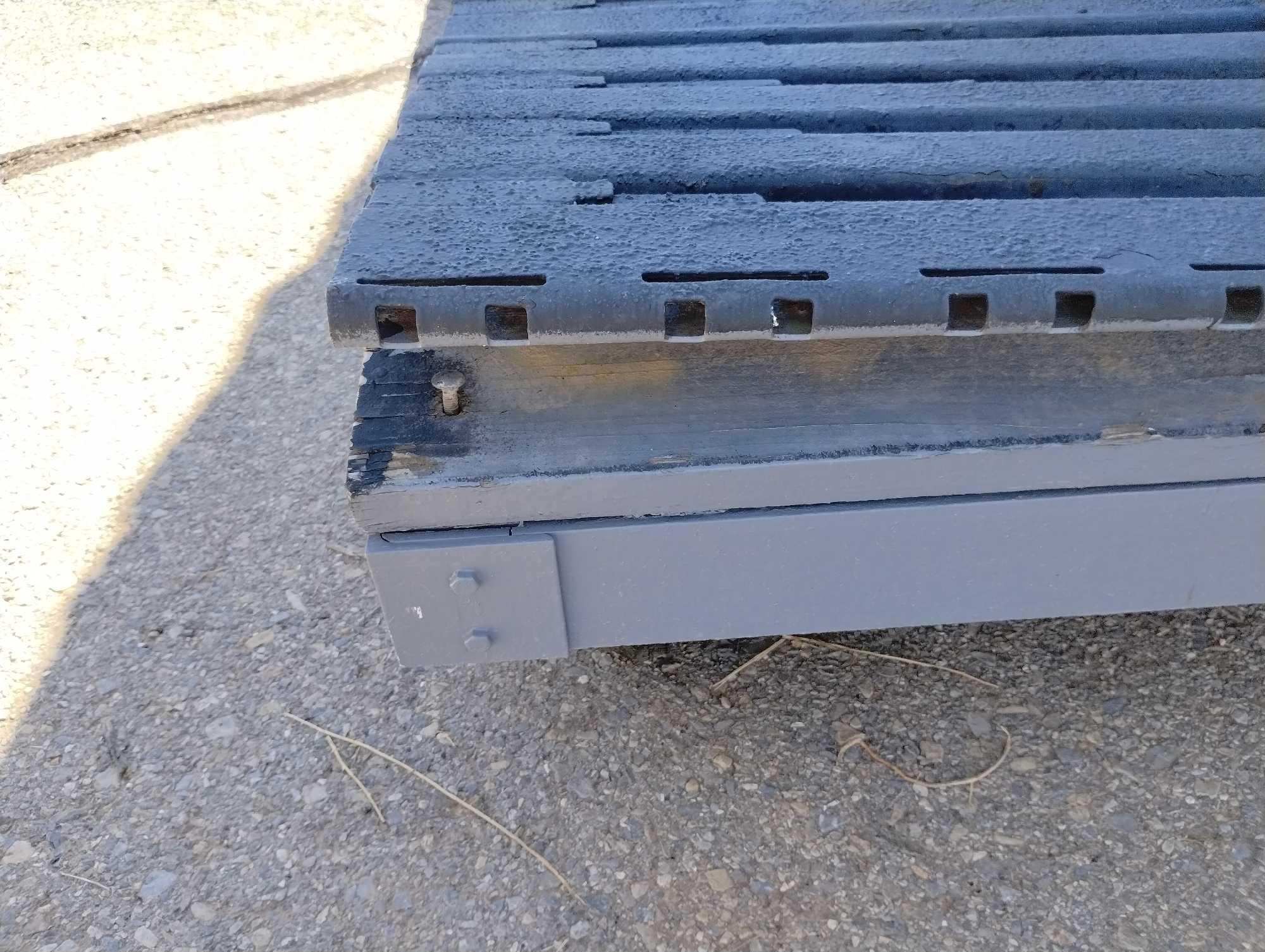 HELICOPTER TRANSPORT PAD 12FTx12FT (DISASSEMBLES FOR TRANSPORT) (SOME TIRES ARE FLAT / DRY ROT)