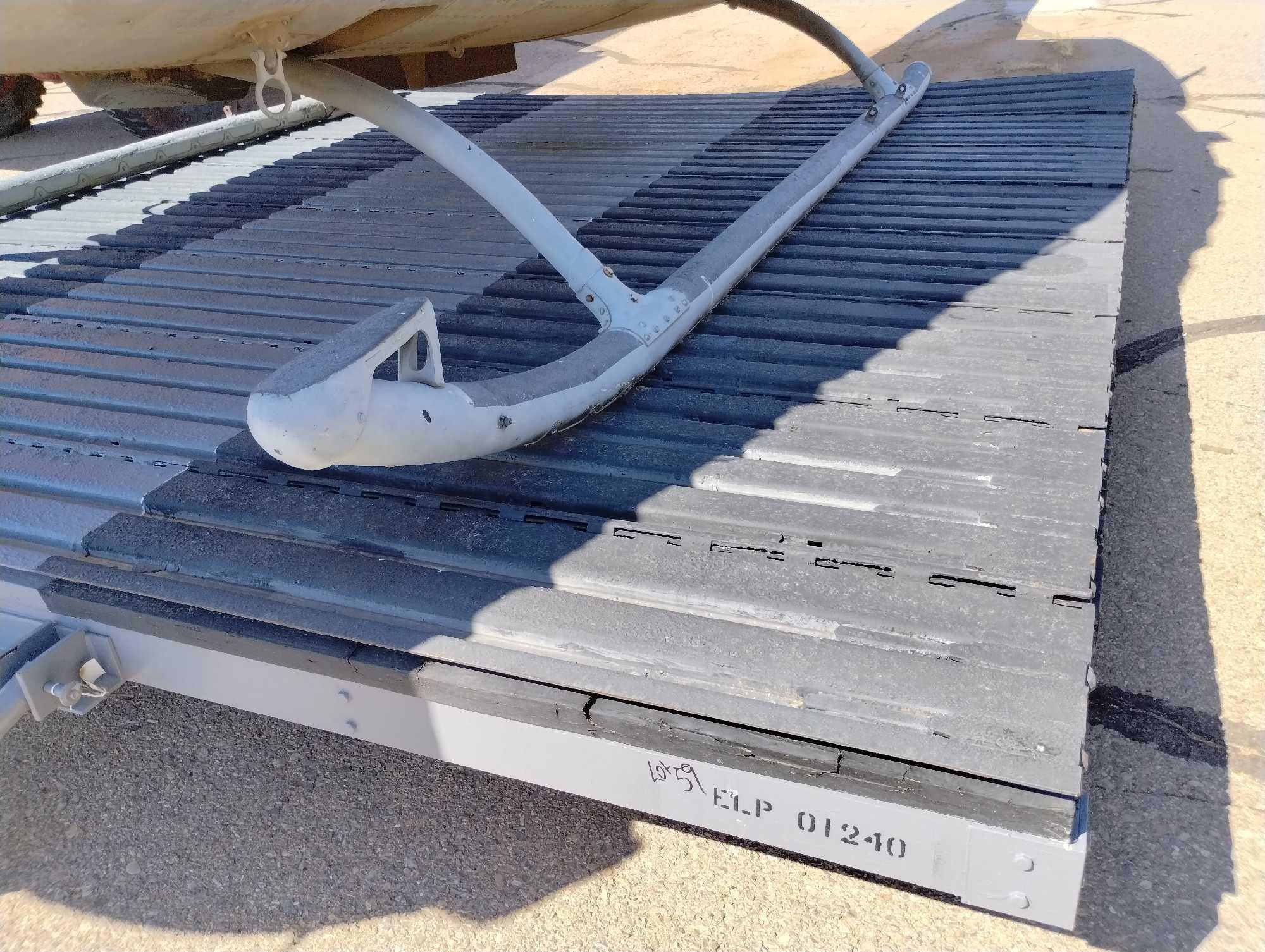 HELICOPTER TRANSPORT PAD 12FTx12FT (DISASSEMBLES FOR TRANSPORT) (SOME TIRES ARE FLAT / DRY ROT)