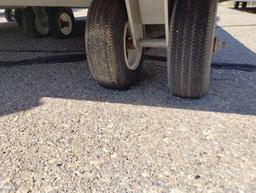HELICOPTER TRANSPORT PAD 12FTx12FT (DISASSEMBLES FOR TRANSPORT) (SOME TIRES ARE FLAT / DRY ROT)
