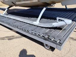 HELICOPTER TRANSPORT PAD 12FTx12FT (DISASSEMBLES FOR TRANSPORT) (SOME TIRES ARE FLAT / DRY ROT)
