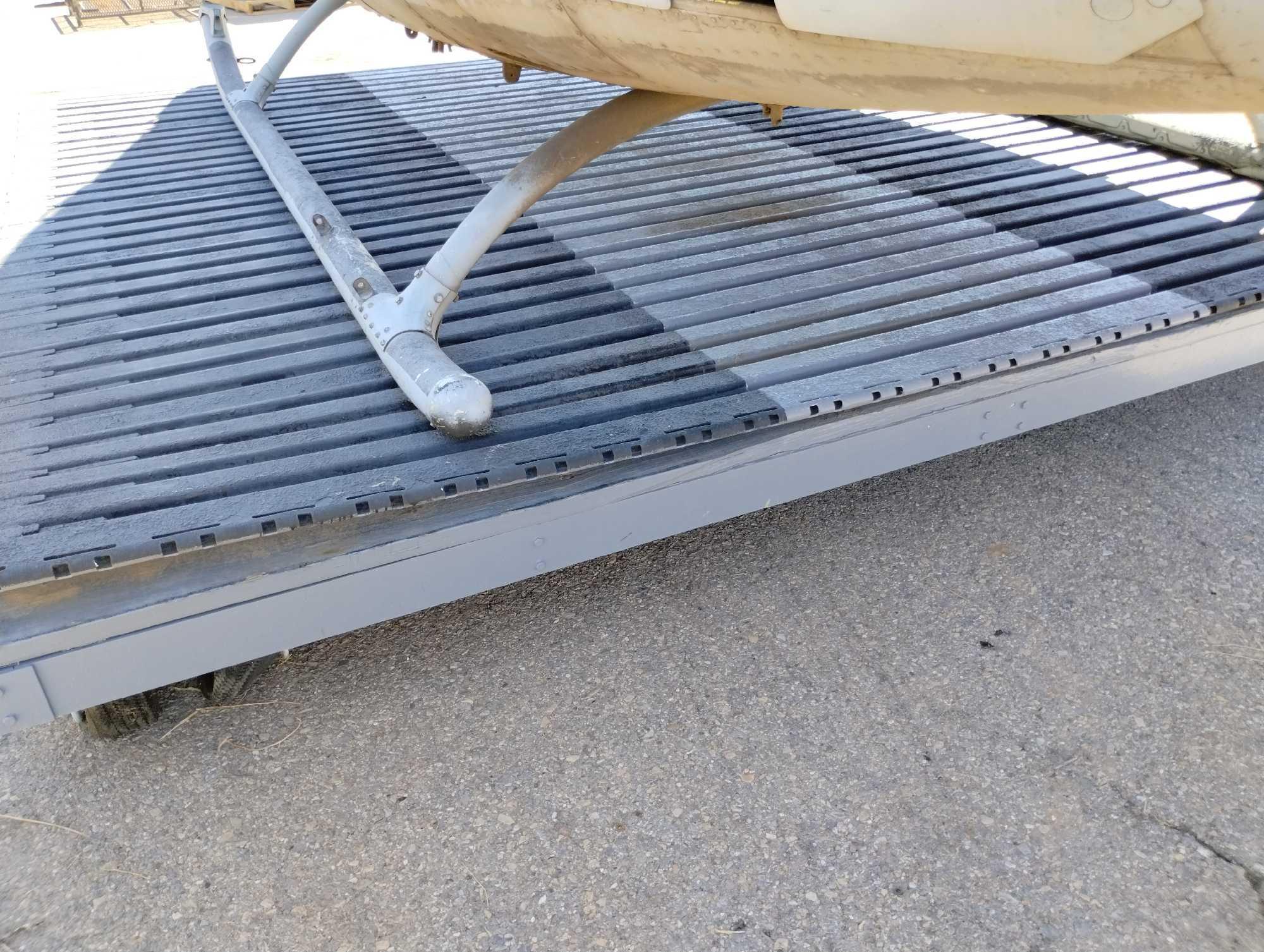 HELICOPTER TRANSPORT PAD 12FTx12FT (DISASSEMBLES FOR TRANSPORT) (SOME TIRES ARE FLAT / DRY ROT)